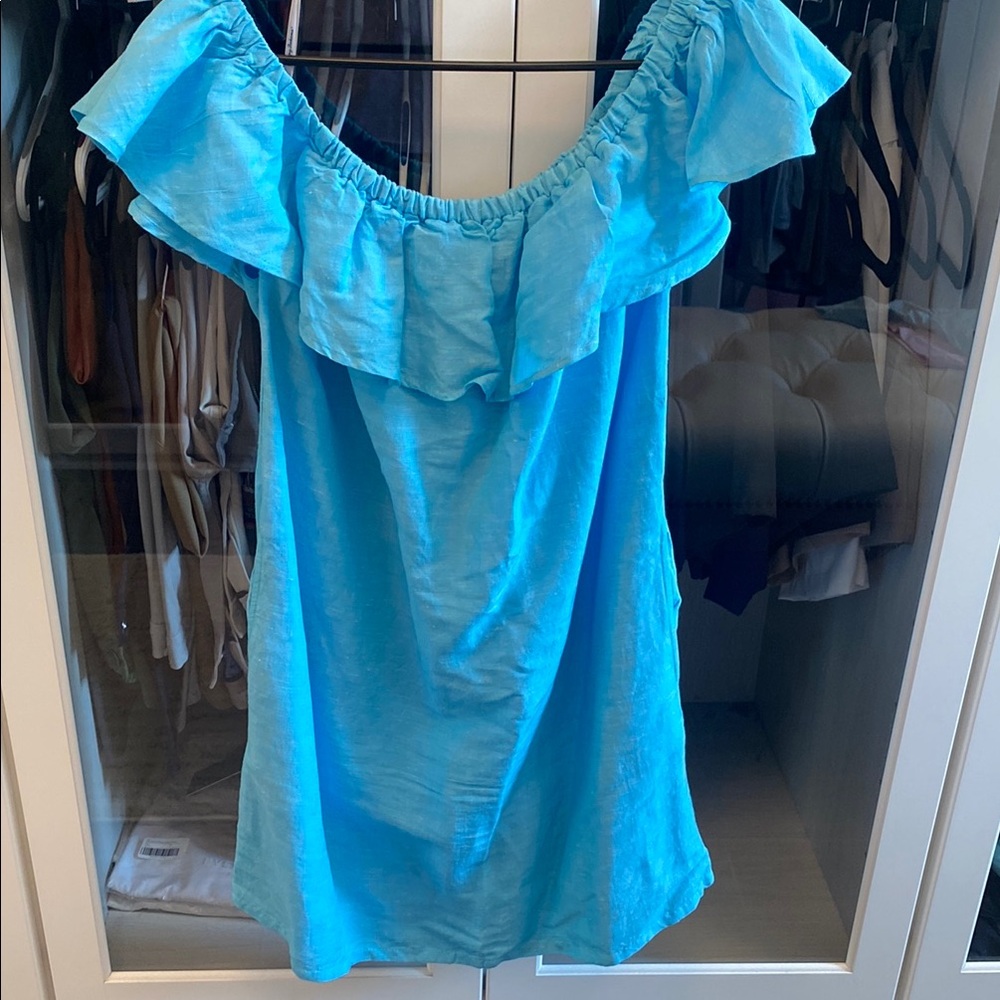 Tommy Bahama
St. Lucia Ruffle Linen-Blend Dress